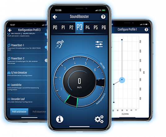 Komplettset Active Sound inkl. Sound Booster für VW Amarok 2H mit App und Bluetooth-Pro-